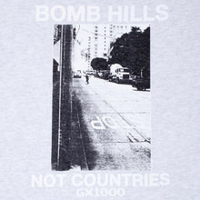 Load image into Gallery viewer, GX1000 Bomb Hills Not Countries Tee - Ash/White