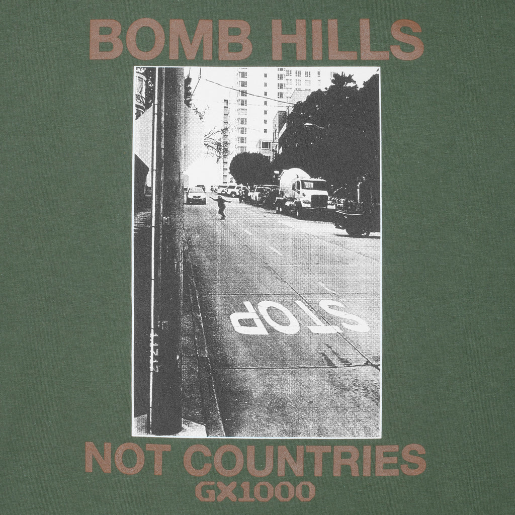 GX1000 Bomb Hills Not Countries Tee - Desert Green/Brown