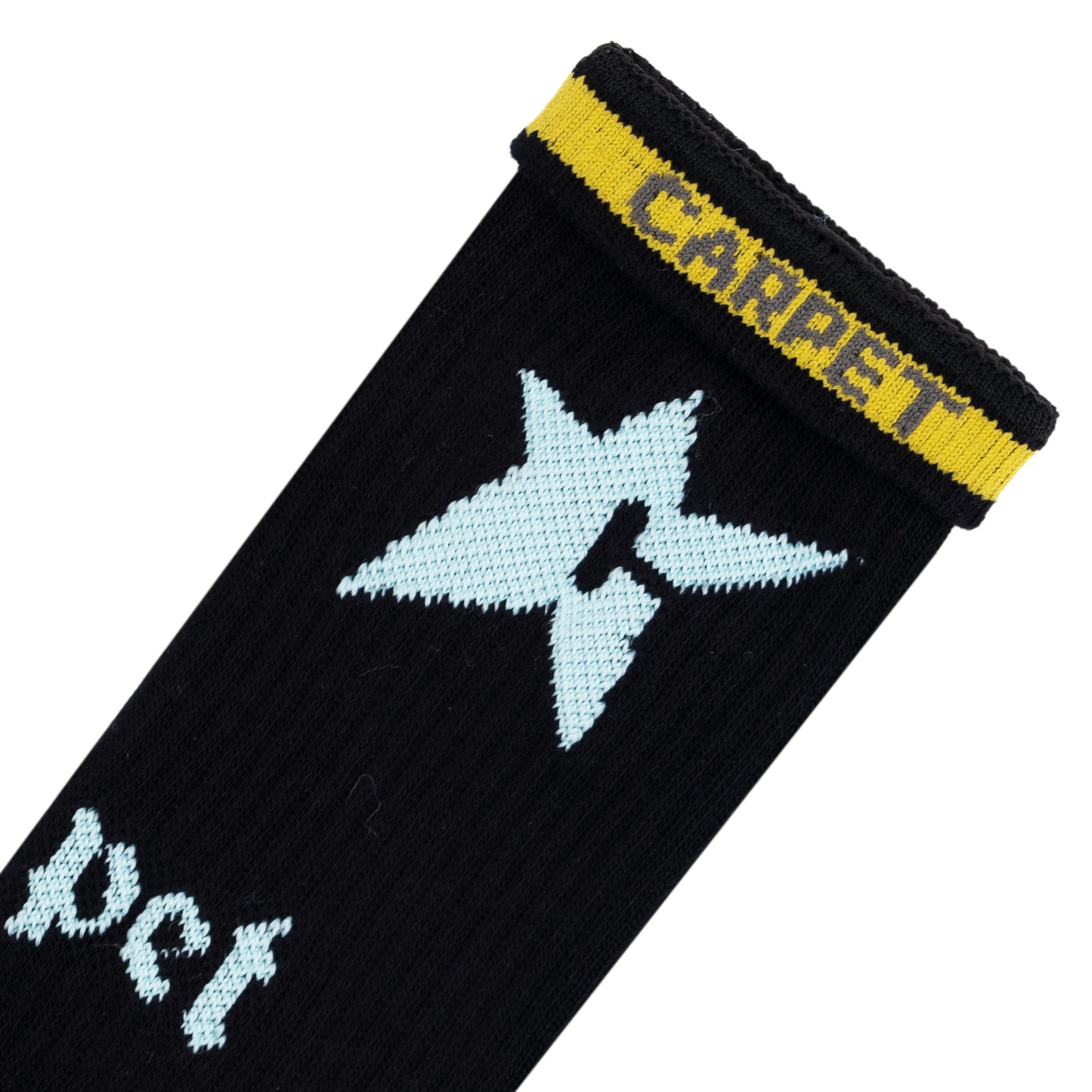Carpet Company C-Star Glow In The Dark Sock - Black