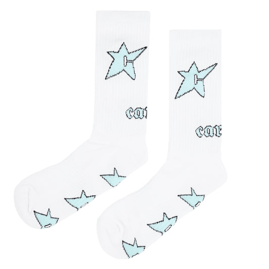 Carpet Company C-Star Glow In The Dark Sock - White