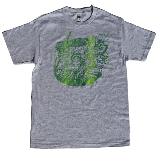 Ninetimes Grill Master Tee - Ash/Poprocks
