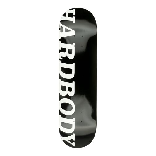 Hardbody Logo (Short) Deck - 8.25 Black/White