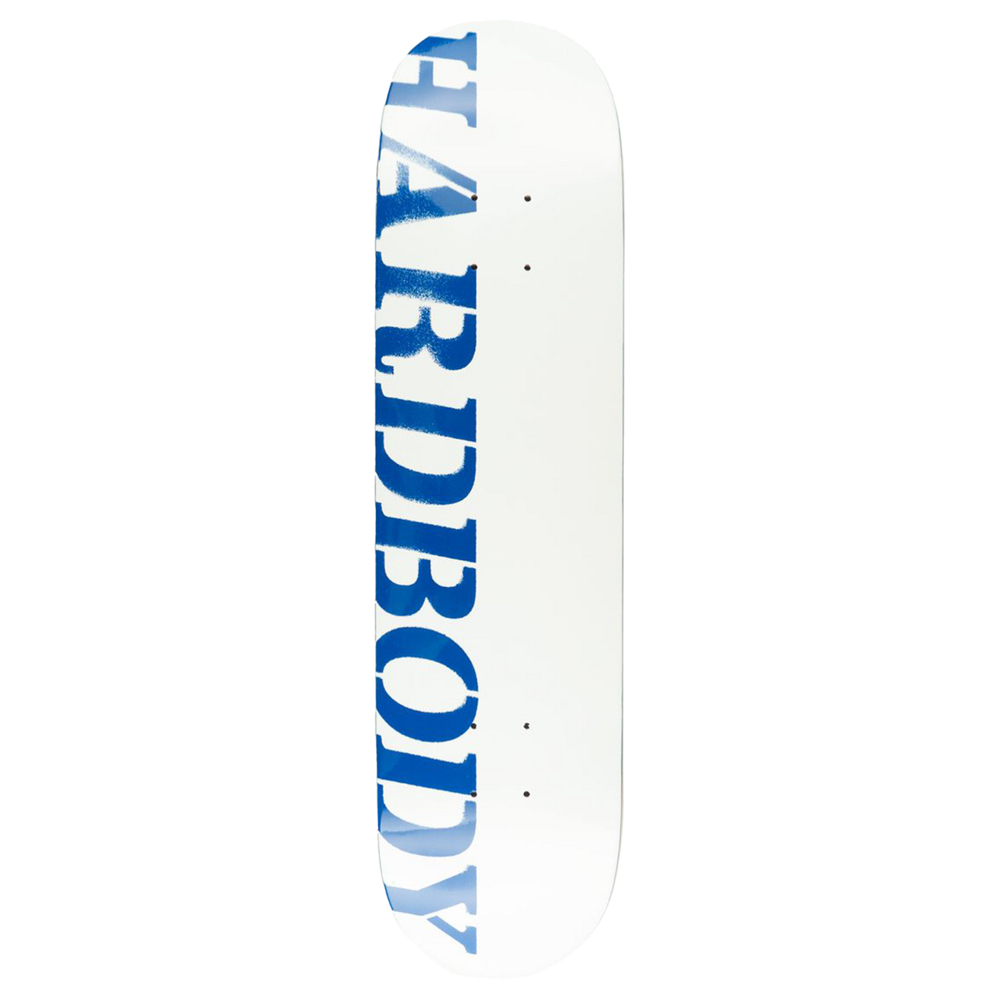 Hardbody Stencil Logo Deck - 8.5 White/Blue