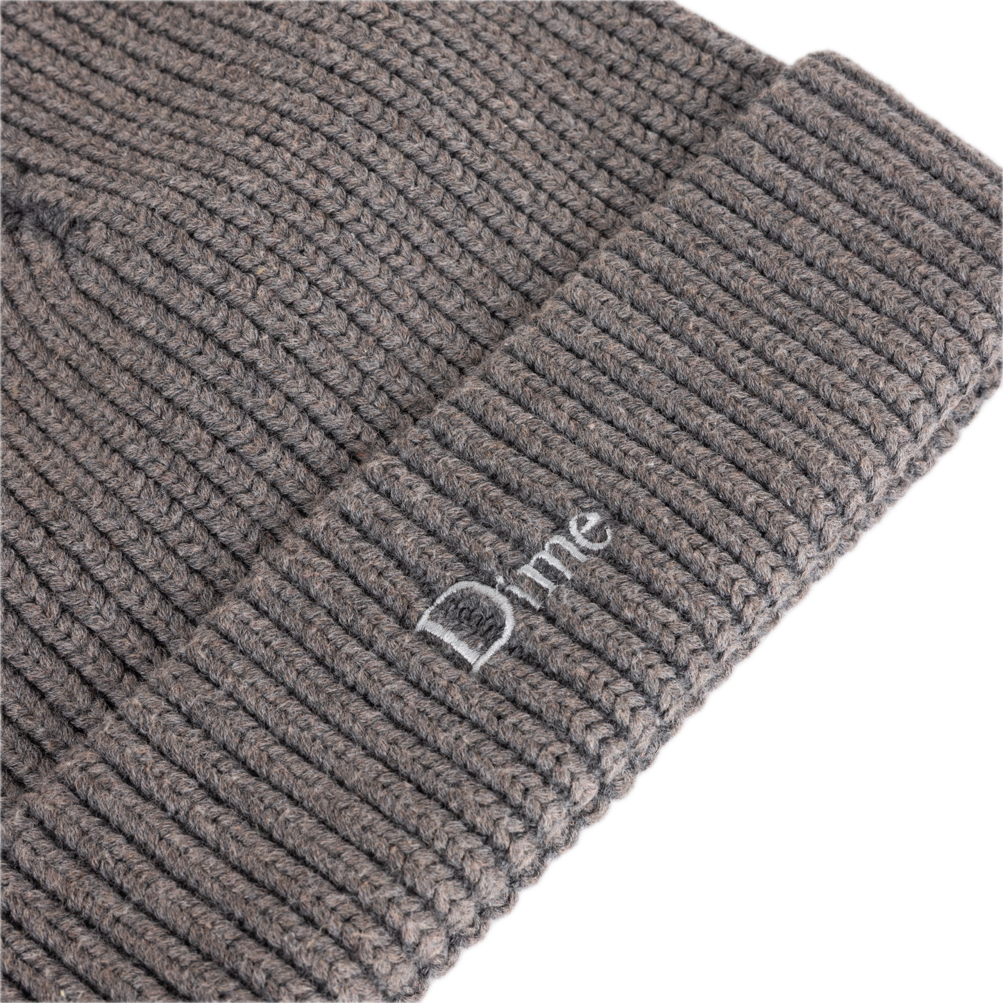 Dime Rib Fold Beanie - Dark Gray