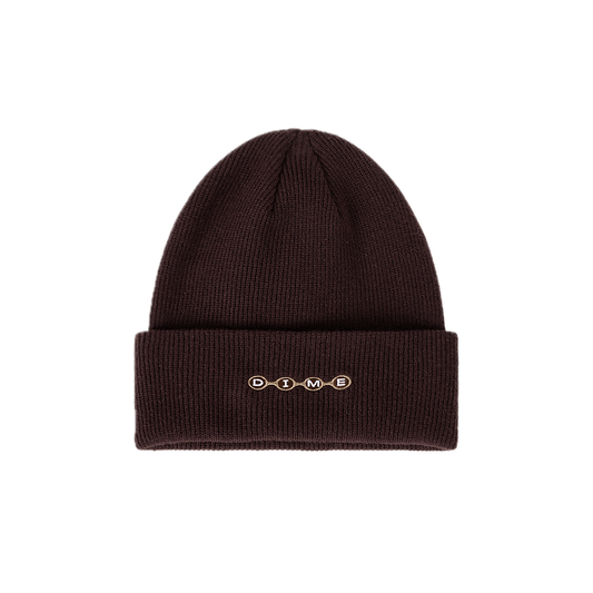 Dime Space Fold Beanie - Dark Brown