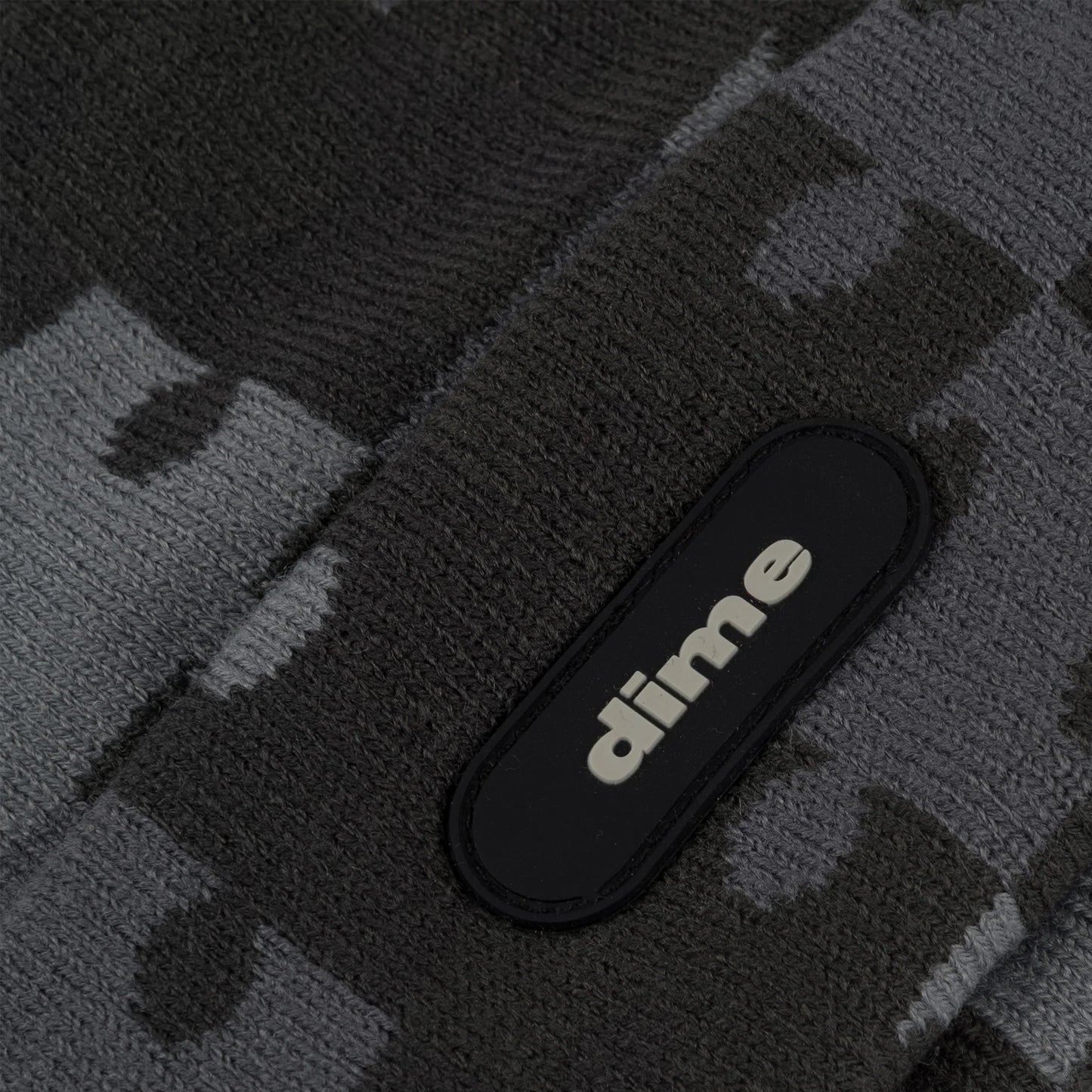 Dime Puzzle Fold Beanie - Charcoal