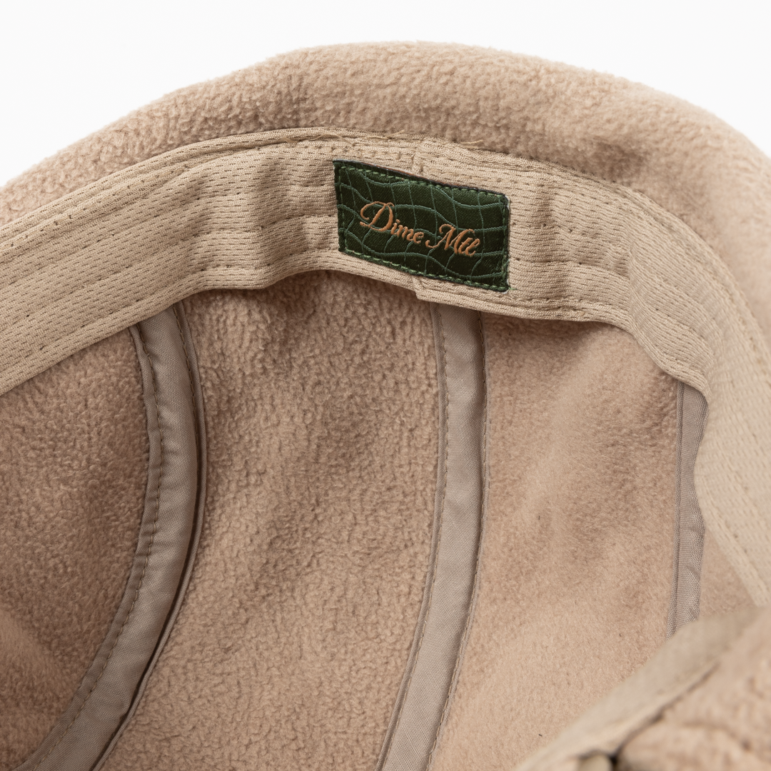 Dime Cursive Earflap Cap - Tan