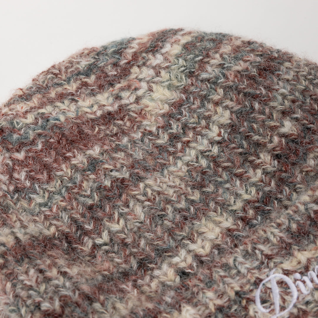 Dime Fuzzy Fold Beanie - Blush Multi