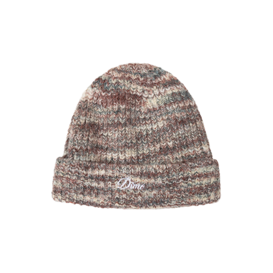 Dime Fuzzy Fold Beanie - Blush Multi