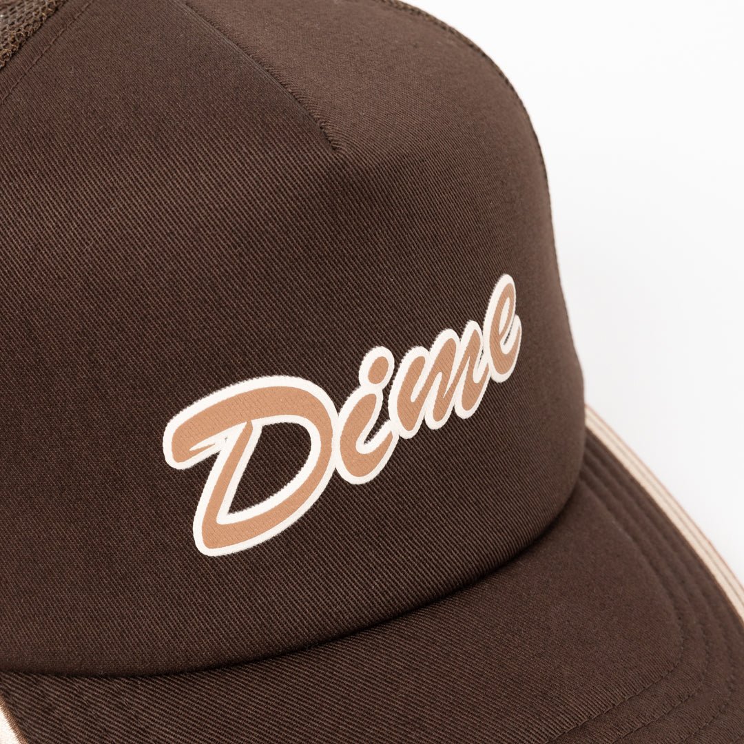 Dime Race Trucker Cap - Brown