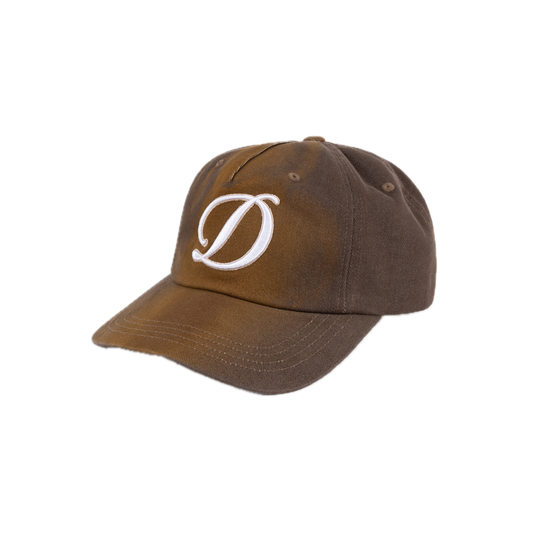 Dime Cursive Denim Worker Cap - Brown Washed