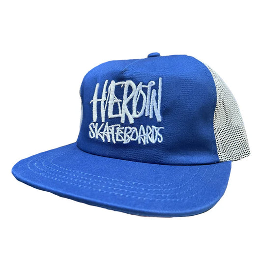 Heroin Marker Trucker Hat - Royal Blue