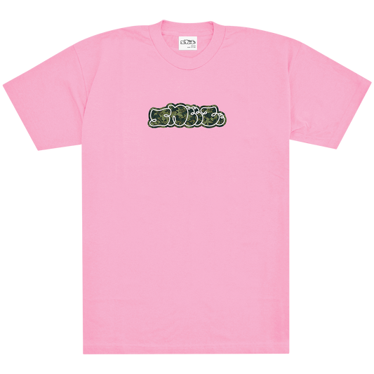 SNEEZE Camo Logo Tee - Pink