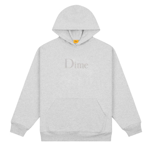 Dime Classic Chenille Logo Hoodie - Heather Gray