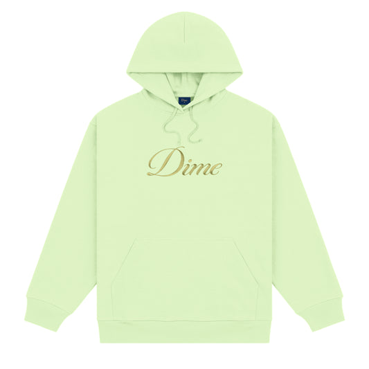 Dime Cursive Logo Hoodie - Sage Green