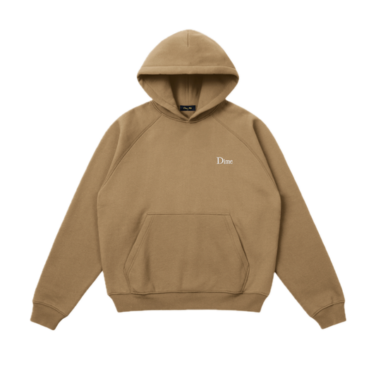 Dime Classic Small Logo Hoodie - Tan