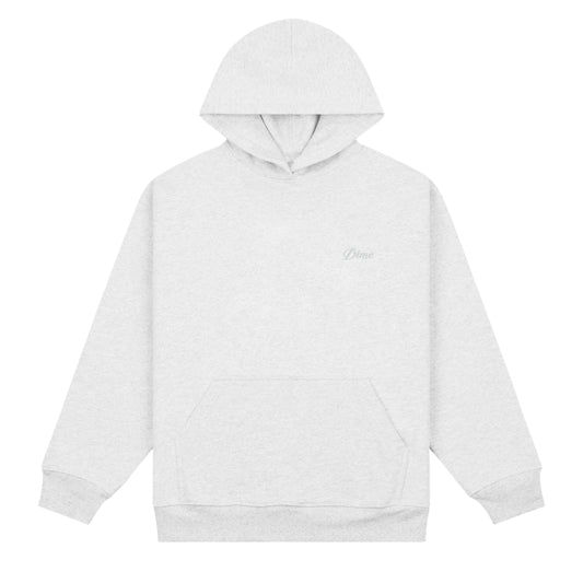 Dime Cursive Small Logo Hoodie - Ash