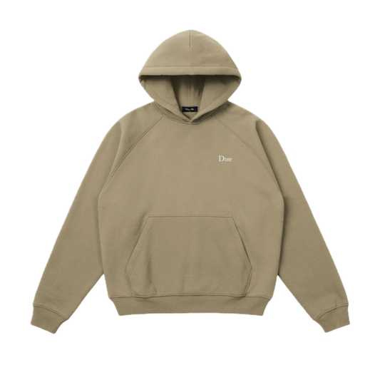 Dime Classic Small Logo Hoodie - Military Olive