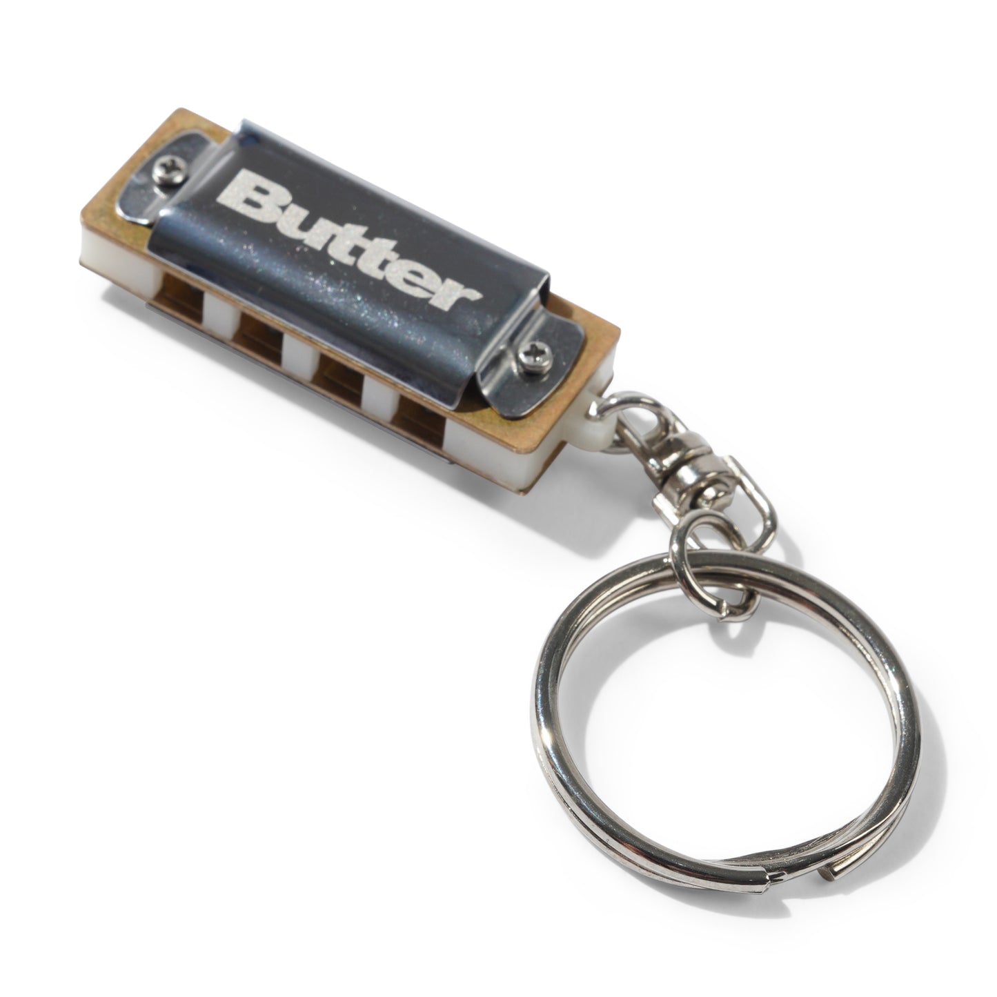 Butter Goods Harmonica Key Chain - Silver