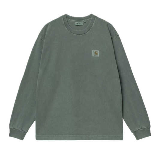 Carhartt WIP Vista Longsleeve - Dark Scarab Garment Dyed