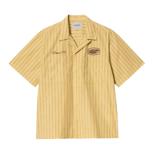 Carhartt WIP Hendry Shirt - Straw/Liberica Seaton Stripe