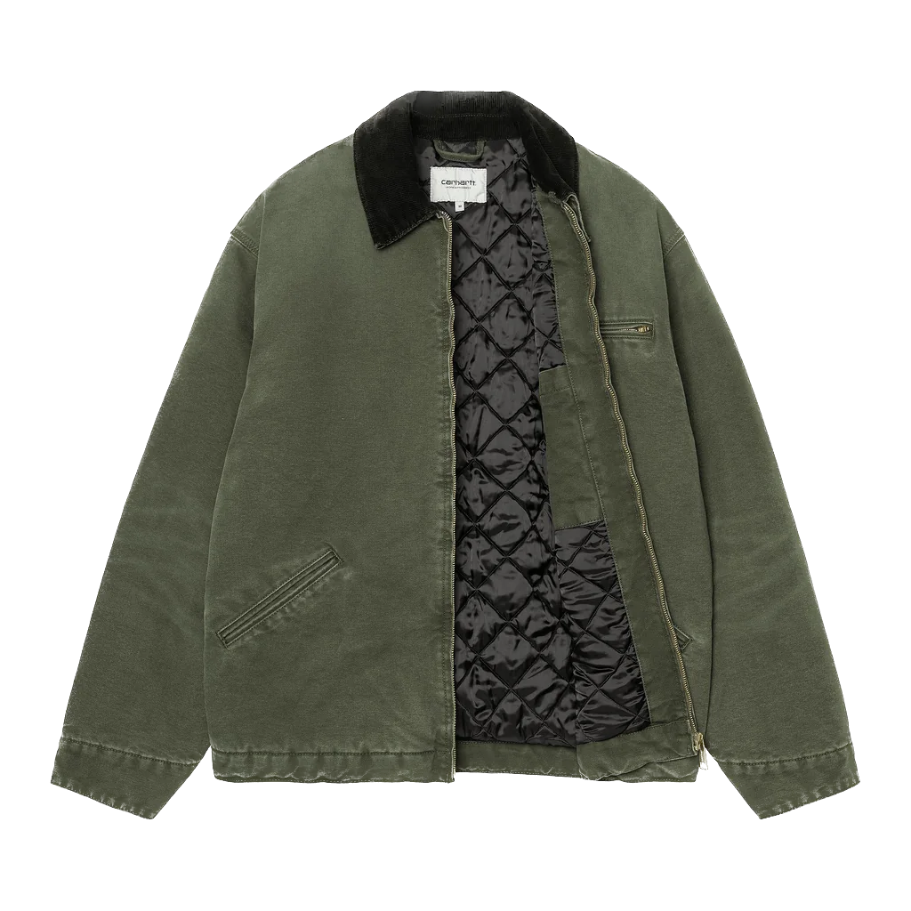 Carhartt WIP OG Detroit Jacket - Olive/Black Stone Canvas