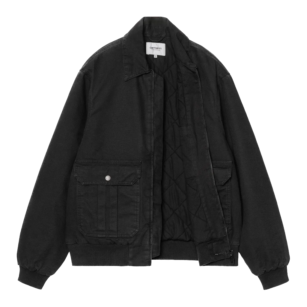 Carhartt WIP Stanton Jacket - Black Stone Washed