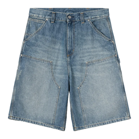 Carhartt WIP OG Aden Double Knee Short - Blue Grind Wash