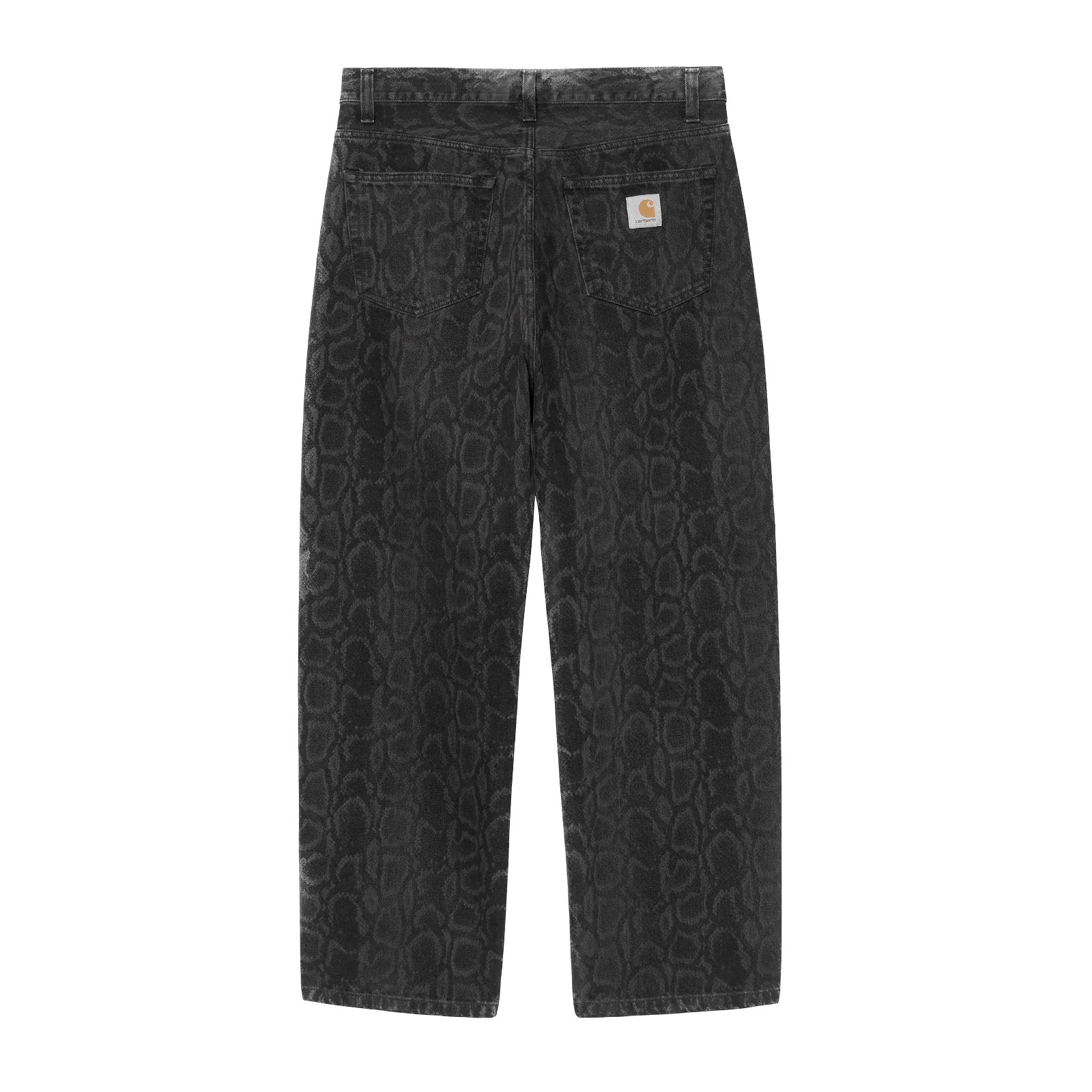 Carhartt WIP Snake Camo Landon Pant - Black Heavy Stone Wash