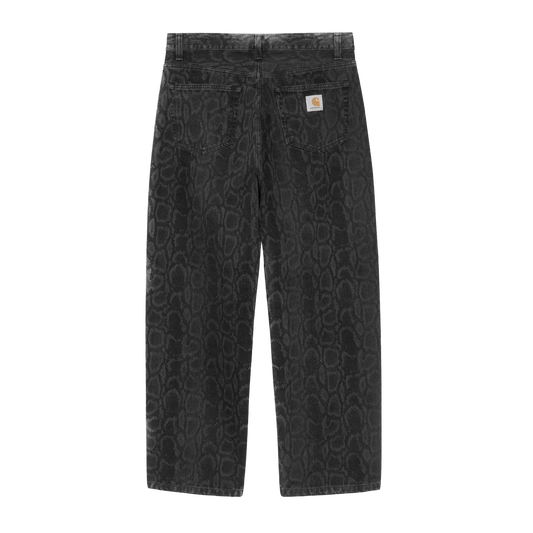 Carhartt WIP Snake Camo Landon Pant - Black Heavy Stone Wash