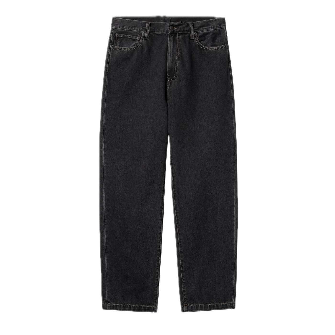 Carhartt WIP Aaron Pant - Black Stone Washed Camano