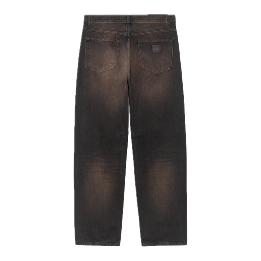 Carhartt WIP Aaron Pant - Black Tobacco Used Wash