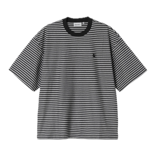 Carhartt WIP Dupree Striped Tee - Black