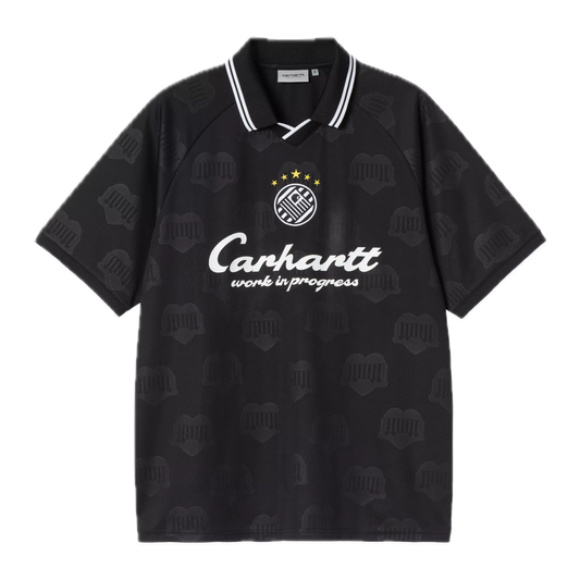 Carhartt WIP Terrace Football Shirt - Heart Train Jacquard/Black
