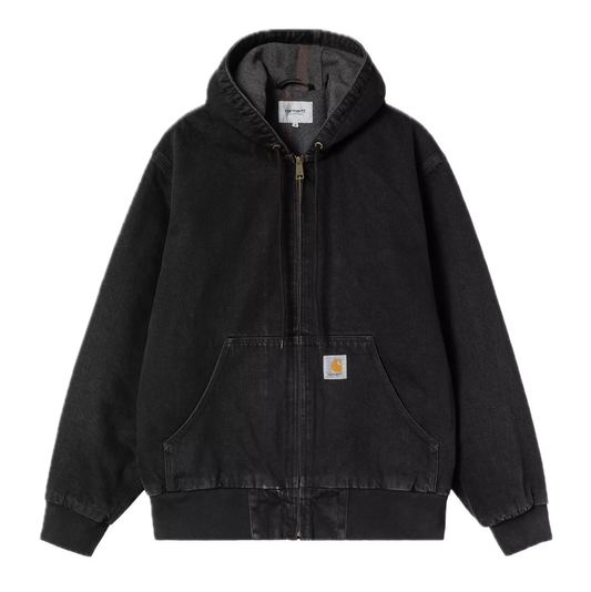 Carhartt WIP OG Active Jacket - Black/Black Stone Washed