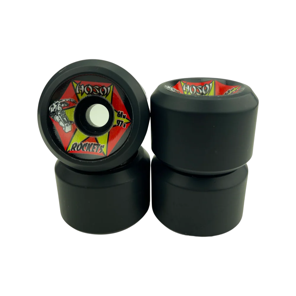 Hosoi Skateboards Rockets Wheels - 61mm 97a Black