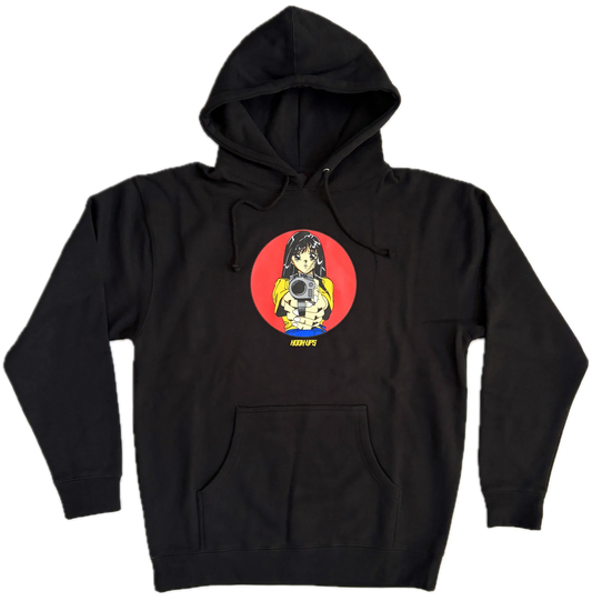Hook-Ups Barrel Of A Gun Hoodie - Black