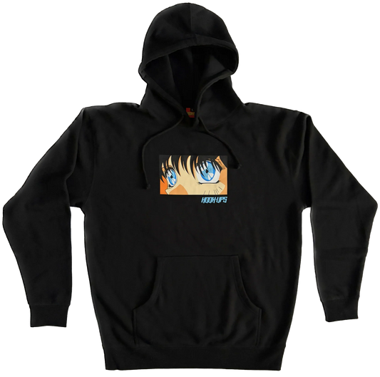 Hook-Ups Eyes Hoodie - Black