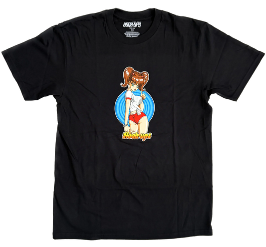 Hook-Ups Hitchhiking Sakura Tee - Black