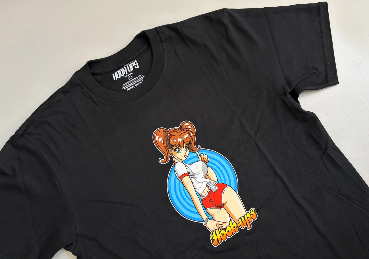 Hook-Ups Hitchhiking Sakura Tee - Black