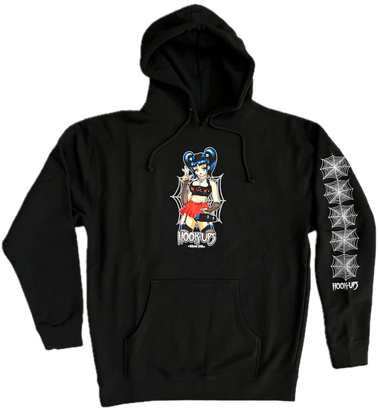 Hook-Ups Raven Hoodie - Black