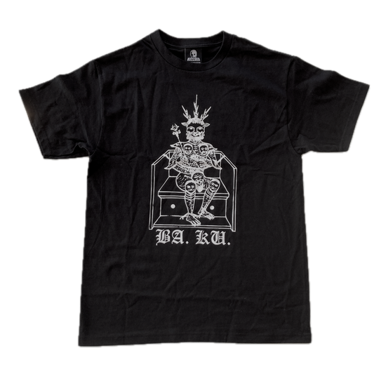BA.KU. Skull Skates Throne Tee - Black