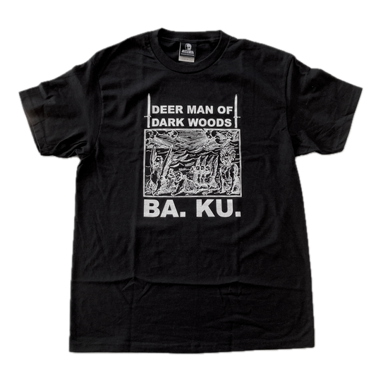BA.KU. Skull Skates Deer Man Tee - Black