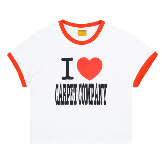 Carpet Company I Heart Carpet Girls Tee - White