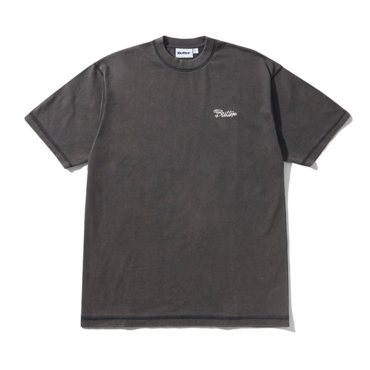 Butter Goods Jive Overlock Stitch Tee - Distressed Black