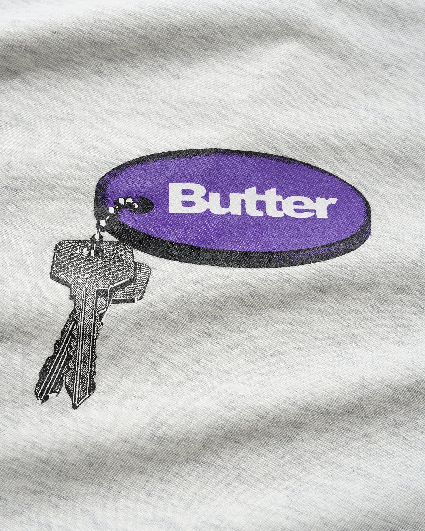 Butter Goods Key Chain Tee - Ash