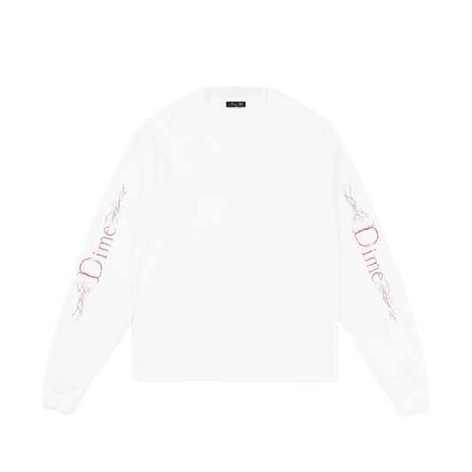Dime Classic Veins Longsleeve Tee - White