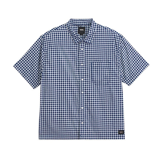 Vans Larkspur Mini Plaid Shirt - Deep Indigo Blue