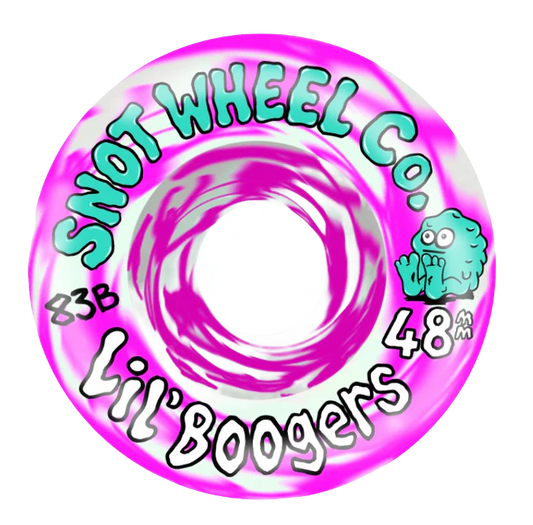 Snot Lil' Boogers Pink/White Swirl Wheels - 83B 48mm