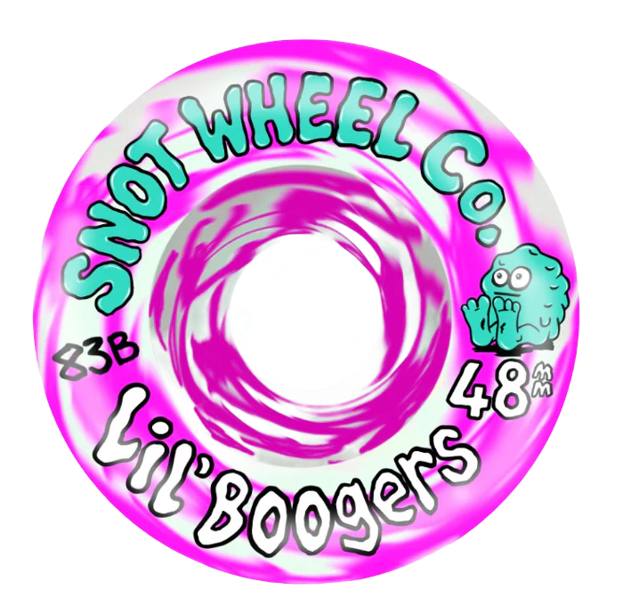 Snot Lil' Boogers Pink/White Swirl Wheels - 83B 48mm